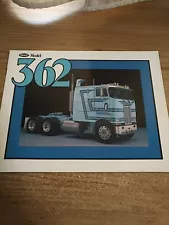 Vintage Peterbilt 362 Cabovers Sales Brochure