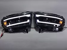 VLAND For 2019-2024 Dodge Ram 1500 LED Projector Headlights W/Startup Animation