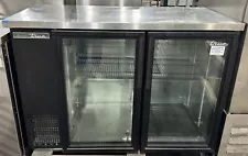 2022 TRUE TBB-24-48G-HC-LD 2 GLASS DOOR UNDERBAR REFRIGERATOR