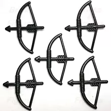 LEGO® 5 x Black Bow w/ Arrow Drawn Minifigure Weapon Parts for Archer 4499 61537