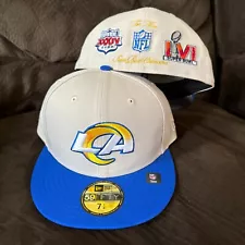 New Era 59Fifty Los Angeles Rams NFL "World Class" Super Bowl Fitted Hat Cap NWT