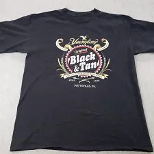 Yuengling T Shirt Black and Tan Vintage 90’s Beer Brewery Mens Black XL