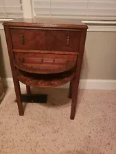 Vintage wood accent table