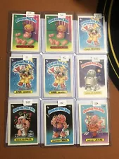 1985 Garbage Pail Kids US First Series 1 Card Lot - 13 Glossy And Matte Cards