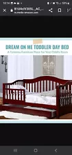 TODDLER CHERRY WOOD BED bed with mattress included