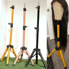 Adjustable Tripod Wig Stand for Training Maniquins Head Styling Display Holder