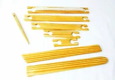 8 Piece Weaving Stick Shuttle/flat Shuttle Kit. 4,6,8,10,12 inches long