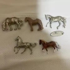 Micro Mini Horse Lot Artist Resin Pewter Warmblood Draft Paso Fino etc No Breyer