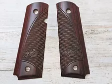 Kimber Colt 1911 Govt. Rosewood Grips Checkered Laser Logo Altamont Made in USA