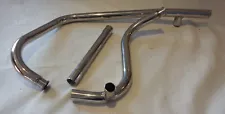 Moto Morini 350 Sport Strada exhaust headers set, reproduction in stainless. NEW