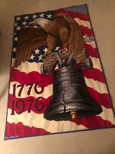 1974 AMERICAN LEGEND BICENTENNIAL EAGLE WALL HANGING RUG ALEXANDER SMITH CARPET