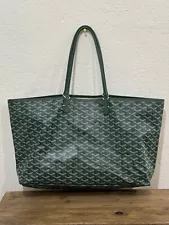 GOYARD St. Louis PM Tote Bag Green .!!