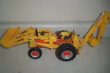 Vintage Hong Kong Plastic Case CK 580 Toy Backhoe Loader Tractor Chinese