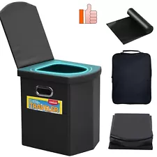 XL Portable Toilet for Adults,Extra Large Portable Travel Floding Camping Toilet