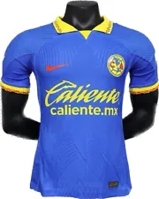 Liga Mx Size L Club America Azul Aguilas 23-24 Coapa Player Version Visita