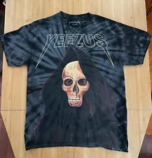 Kanye West Yeezus Tour Shirt 2014 Vegas Tie Dye Big Grim Reaper Large