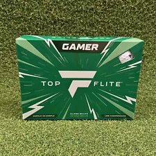 NEW 2024 Top Flite Gamer Golf Balls (12-Pack) - Choose White or Yellow