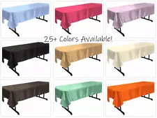 New Creations Fabric & Foam Inc, Polyester Bridal Satin Rectangular Tablecloth