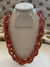 stunning vintage Sun Stone Handmade necklace For Sale