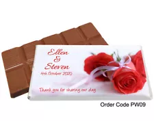 Personalised Chocolate Bar Wedding Favours Best Value & Quality On Ebay Free P+P