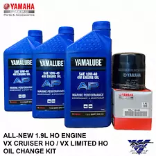 OEM Yamaha 2024 VX CRUISER HO / VX LIMITED HO Oil Change Kit for 1.9L Engines