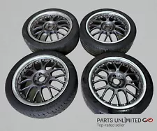 Honda Civic Crx 17" Gun Metal RACING wheels 17x7 rims 4x100 with tires set