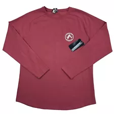 Men’s ALPHALETE Dynasty Long Sleeve Tee Gingerbread Red Shirt Size L Logo