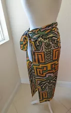 Johanna Ortiz West African Kuna Mustard Wrap Skirt Accent Piece Size 2