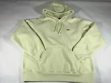 Supreme Box Logo Sweatshirt Men's Size Small Hooded Hoodie Yellow Kangaroo Pouch