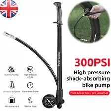 300PSI MTB Bike High Pressure Suspension Pump Portable Front Fork Shock Pump