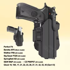 IPSC Holster For Beretta APX Carry APX Compact APX Centurion Combat BRG9 Elite