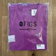 NWT Figs Purple Jolt Catarina Scrub Top Small