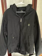 MONSTER energy drink black warm hooded jacket size L