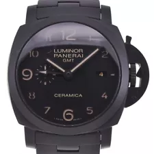 discount PANERAI Luminor 1950 3DAYS GMT Tuttonero PAM00438 Men's E#131018