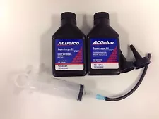 Two GM Supercharger Oil OEM w/ Syringe 4 ounce Bottle Eaton Coupler change kit