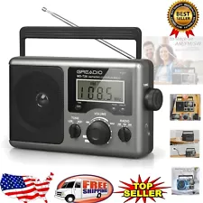 User-Friendly Shortwave Radio with Time Display & Battery/AC Power Options