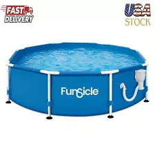 Funsicle 10' x 30" Outdoor Activity Round Frame Above Ground Swimming Pool Set