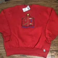 Vintage Forest Park School Sweatshirt Mens XL 1990's USA Teacher Apple Desk