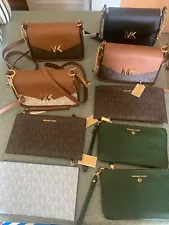 Michael Kors Huge Purse Lot 4 Purses and 5 Wallets NWTS BIG SALE