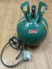 Vintage Rare Colman Camping Propane Tank "THE BOMB" w Regulator