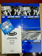 2005 Buell Lightning XB9S XB12S Service_Parts/Body Manual +Bonus 5pc SET_*NEW