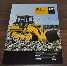 Caterpillar 953C Mull-Kettenlader Track Loader Specification Brochure Prospekt D