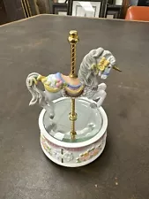 Mirrored Unicorn Musical Carousel- Works Great!