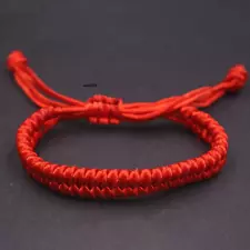 On sale Red Cord Men Women Lucky Red Knitted Rope Adjust