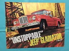 1965 JEEP "GLADIATOR" Truck Car Dealer Sale Brochure