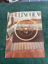 1954 Lincoln Sales Brochure Large Format