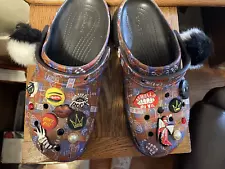 Crocs x Disney Cruella 10W Platform Classic Slip On Clogs Limited Edition