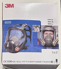 3M 6800 Full Face Reusable Respirator, Full Facepiece , Size: MEDIUM