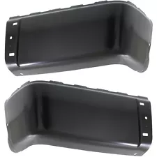 Bumper End Set For 2007-2013 Chevrolet Silverado 1500 GMC Sierra 1500 Black Rear