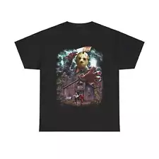 Friday the 13th Movie Jason Voorhies Knife T-shirt